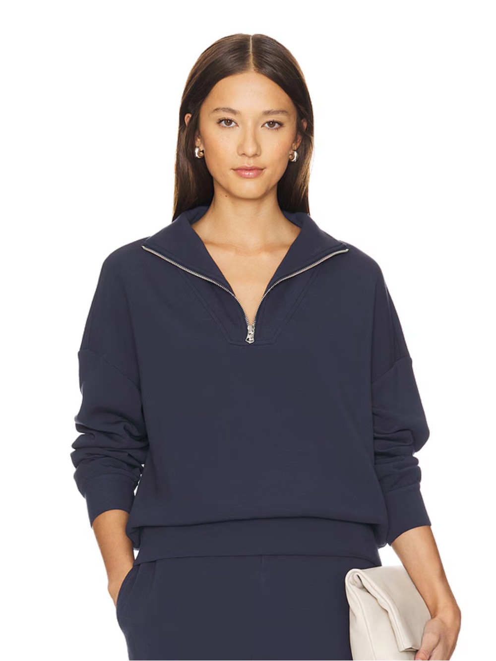 NWOT Varley Hawley Half Zip in Navy Blue